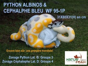 PYTHON ROYAL ALBINOS ET CEPHALOPHE BLEU WF 95-1P